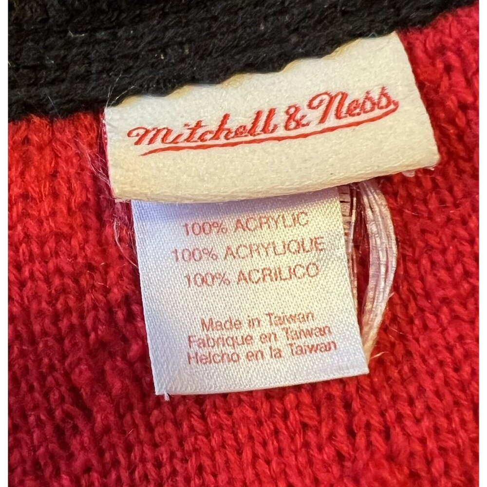 Chicago Bulls Mitchell & Ness Men’s Scarf Windy City 64x8 Athletic Preppy Active - Picture 9 of 9